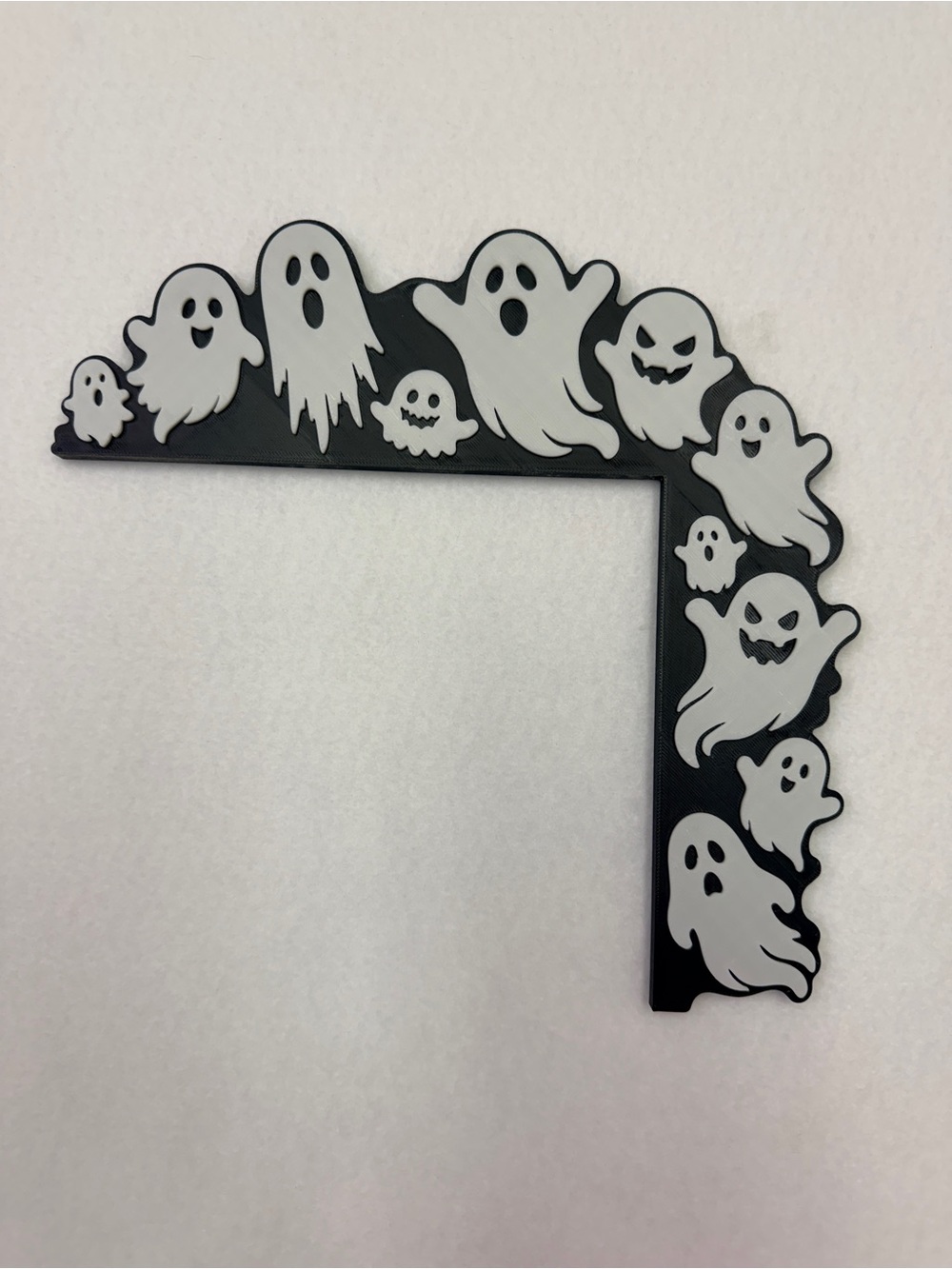 Halloween Ghost Corner Wall Accent - Black and White